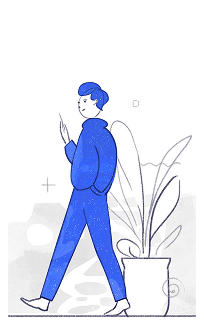 Illustration of an office worker.