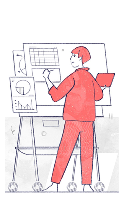 Illustration of an office worker.